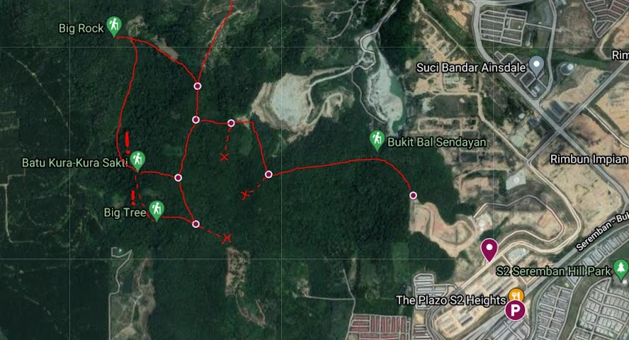 Bukit Bal Hiking Guide Map