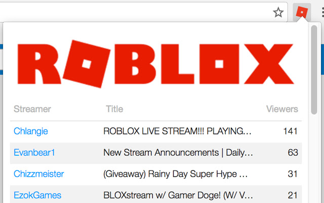 Roblox Stream Browser