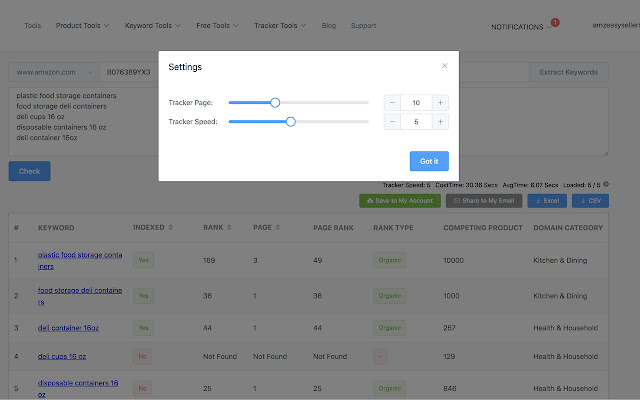 Amazon Index Checker AND Keyword Rank Checker