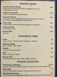 Hangout- The Lounge Bar menu 5