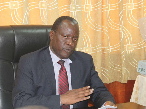 IN THE WRONG? Jaramogi Oginga Odinga University vice chancellor Stephen Agong in his office on Tuesday.