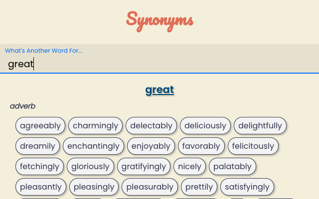 Synonym Finder Preview image 2