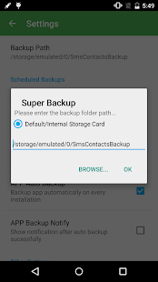 Super Backup Pro: SMS&Contacts Ekran görüntüsü