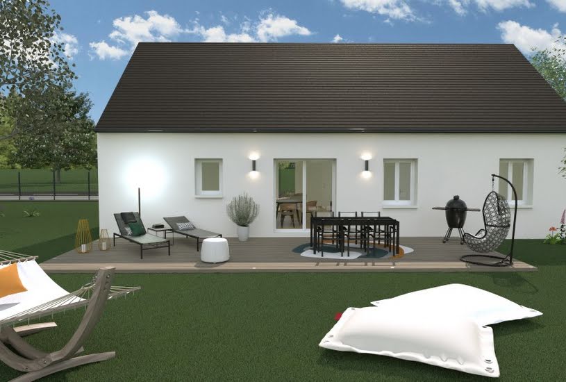  Vente Terrain + Maison - Terrain : 453m² - Maison : 81m² à La Croix-en-Touraine (37150) 