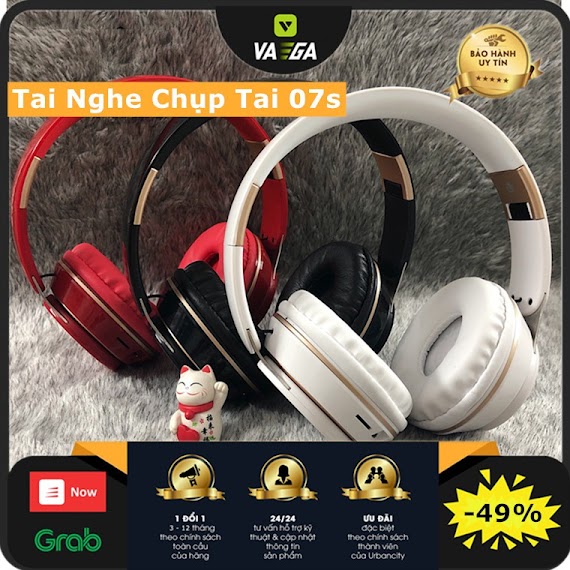 【Vaega】Tai Nghe Chụp Tai 07S Kết Nối Bluetooth 5.0 Có Micro