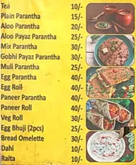 Pankaj Paratha Wala menu 2