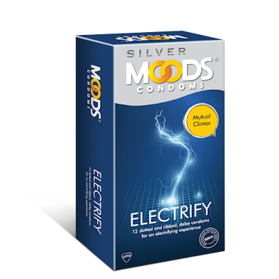 Moods Condoms - Silver Electrify - 12 pcs