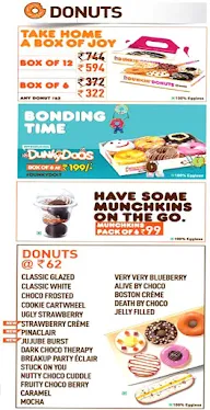 Dunkin' menu 3