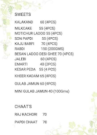 Sharma Snacks menu 2