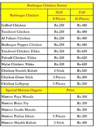 Only Biryani & Kabab menu 4