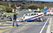 A light aircraft made an emergency landing on the R44, Stellenbosch, outside Cape Town on June 1. 