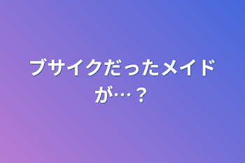 ブサイクだったメイドが…？