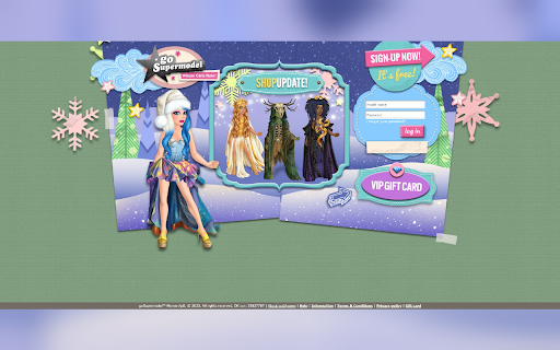 goSupermodel Christmas 2013 Design