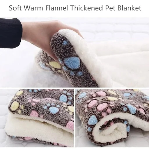 Pet Sleeping Mat Warm Dog Bed Soft Wool Washable Pet Blanket Cat Litter Puppy Sleeping Mat Suitable For Small And Large 