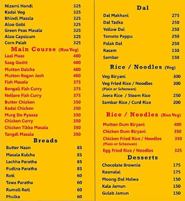 Abids Bistro - Royalton Hotel menu 