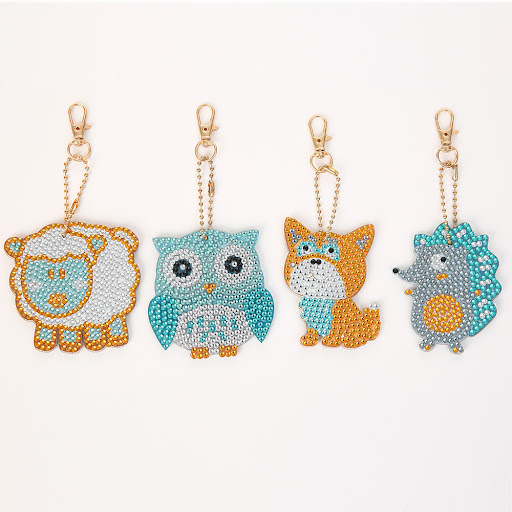 Title 4, Craft your own DIY Diamond Keychain Cartoon Ani...