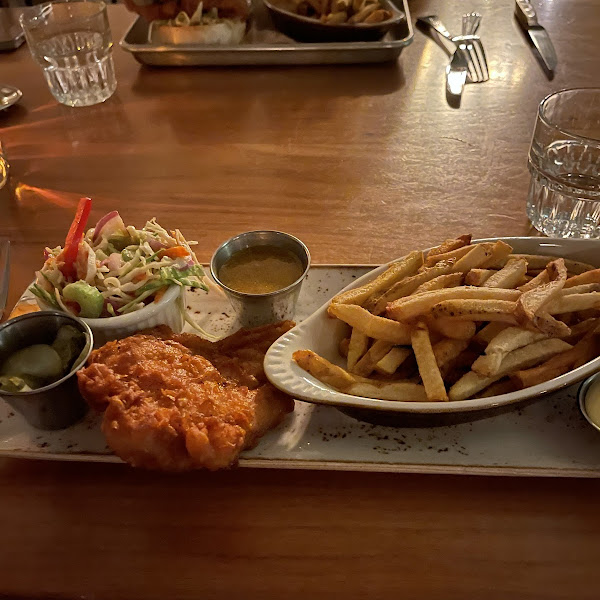 Country chicken and fries