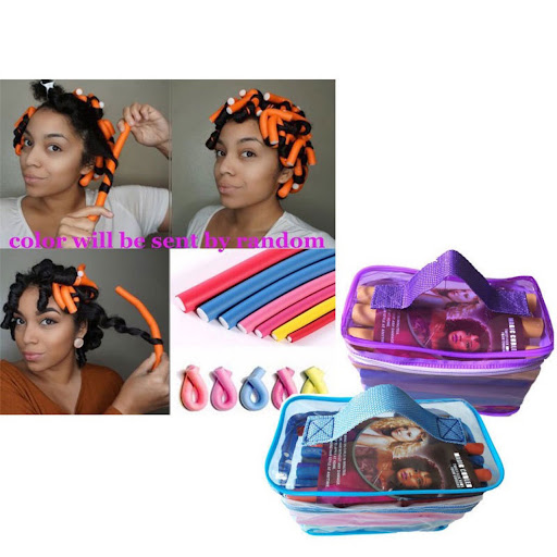 Title 5, No hair damage sponge rubber curling stick, uni...
