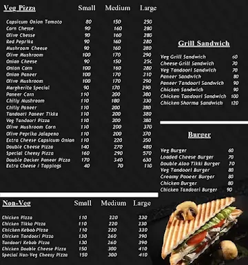 Cheesy Pizza Point menu 