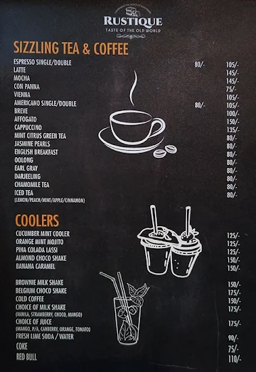 Rustique menu 