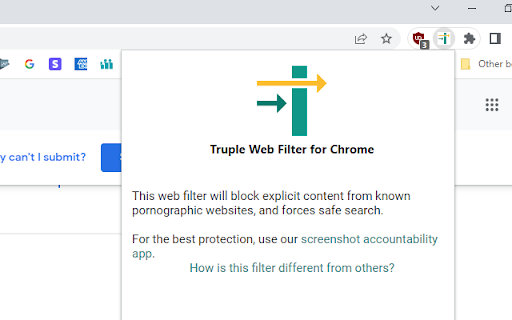 Truple Web Filter for Chrome