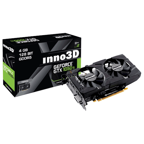 Card màn hình INNO3D Inno3D 4GB GTX1050Ti Twin X2 4GB GDDR5 