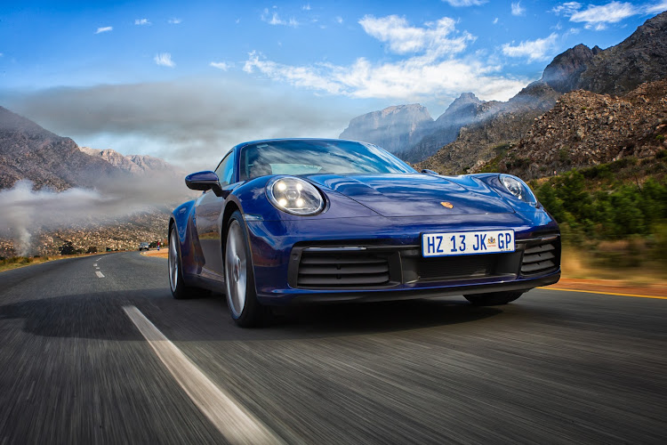 The new Porsche 992 scythes its way through the Cape.
