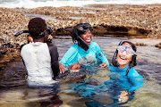 Pupils enjoying the snorkelling experience