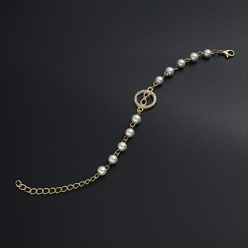 Title 30, Hollow Rhinestone Pearl Bracelet Multi-style Ad...