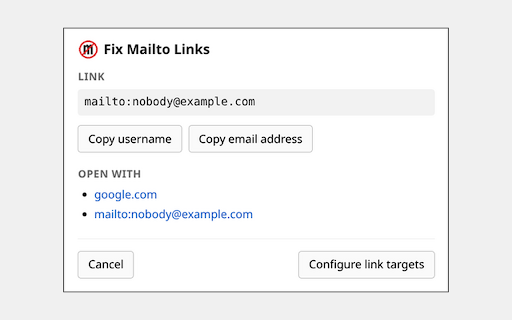 Fix Mailto Links screenshot 1
