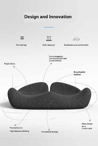 Title 4, Office Chair Cushion for Long Sitting, Thick Me...