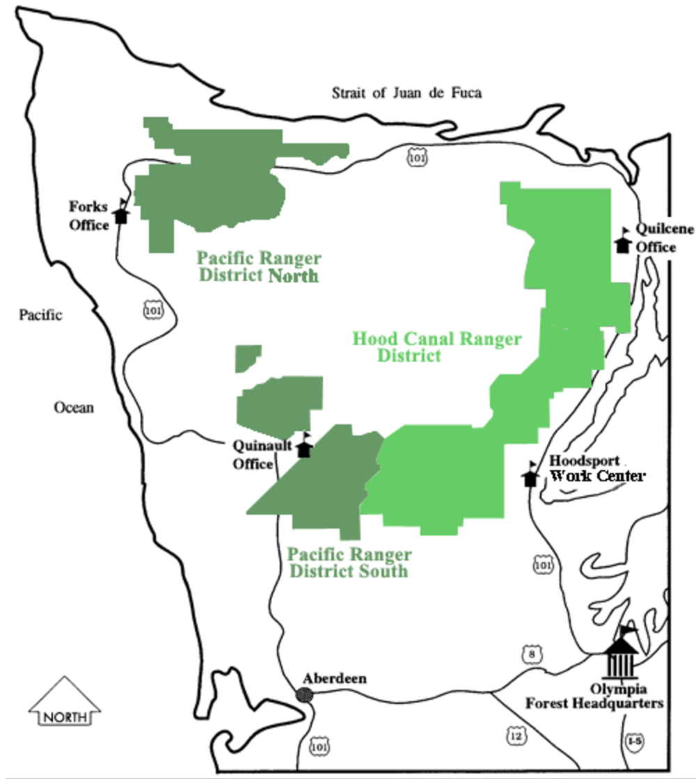 olympic national forest map