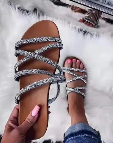 Sandalias de verano para mujer con - 0