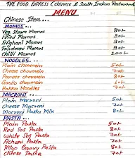 The Food Express menu 1