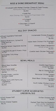 Caara Cafe menu 2