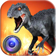 Indo Raptor Jurassic Dinosaur Photo Maker  Icon