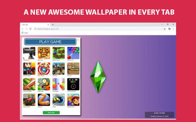 The Sims Wallpapers and New Tab