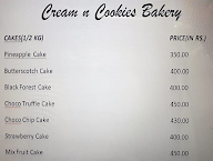 Cream N Cookies The Bake Shop menu 1