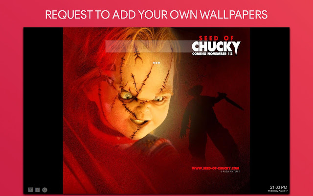 Chucky Wallpaper Hd Custom New Tab
