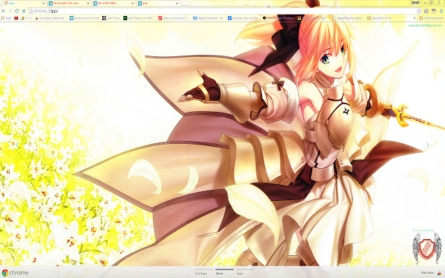 Fate Stay Night Theme 13 - 1366x768 chrome extension