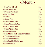 Settlement Tea Point menu 2