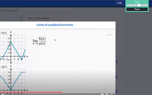 Khan Academy Playback Speed Controller