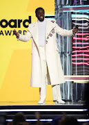 P Diddy speaks on the stage during the 2022 Billboard Music Awards at MGM Grand Garden Arena in Las Vegas, Nevada, U.S.