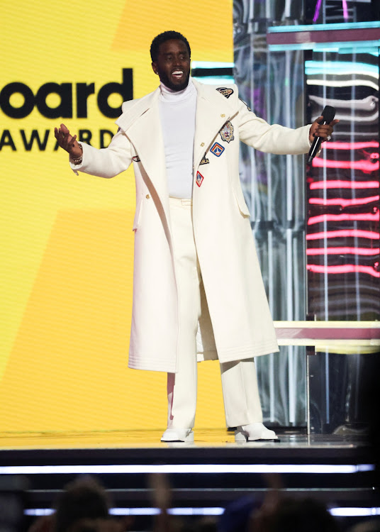 P Diddy speaks on the stage during the 2022 Billboard Music Awards at MGM Grand Garden Arena in Las Vegas, Nevada, U.S.