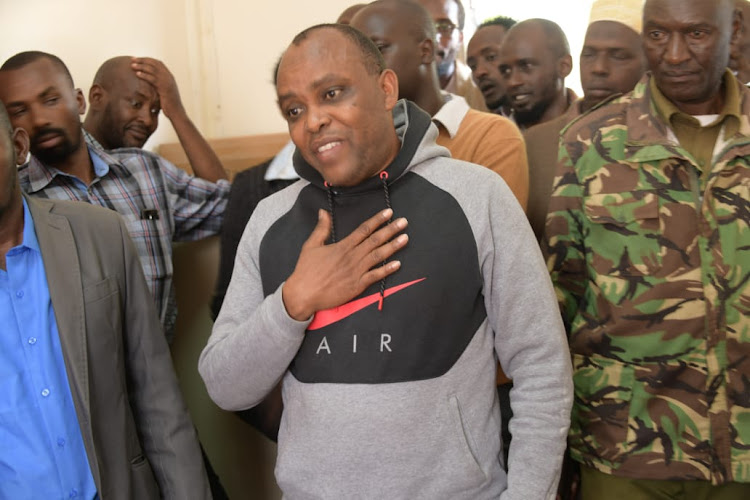 Former 2013 presidential aspirant Jafeer Issaak when he was arraigned before a Marsabit law court on June 20, 2019.