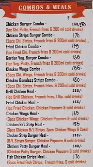 CFC Snacks menu 1