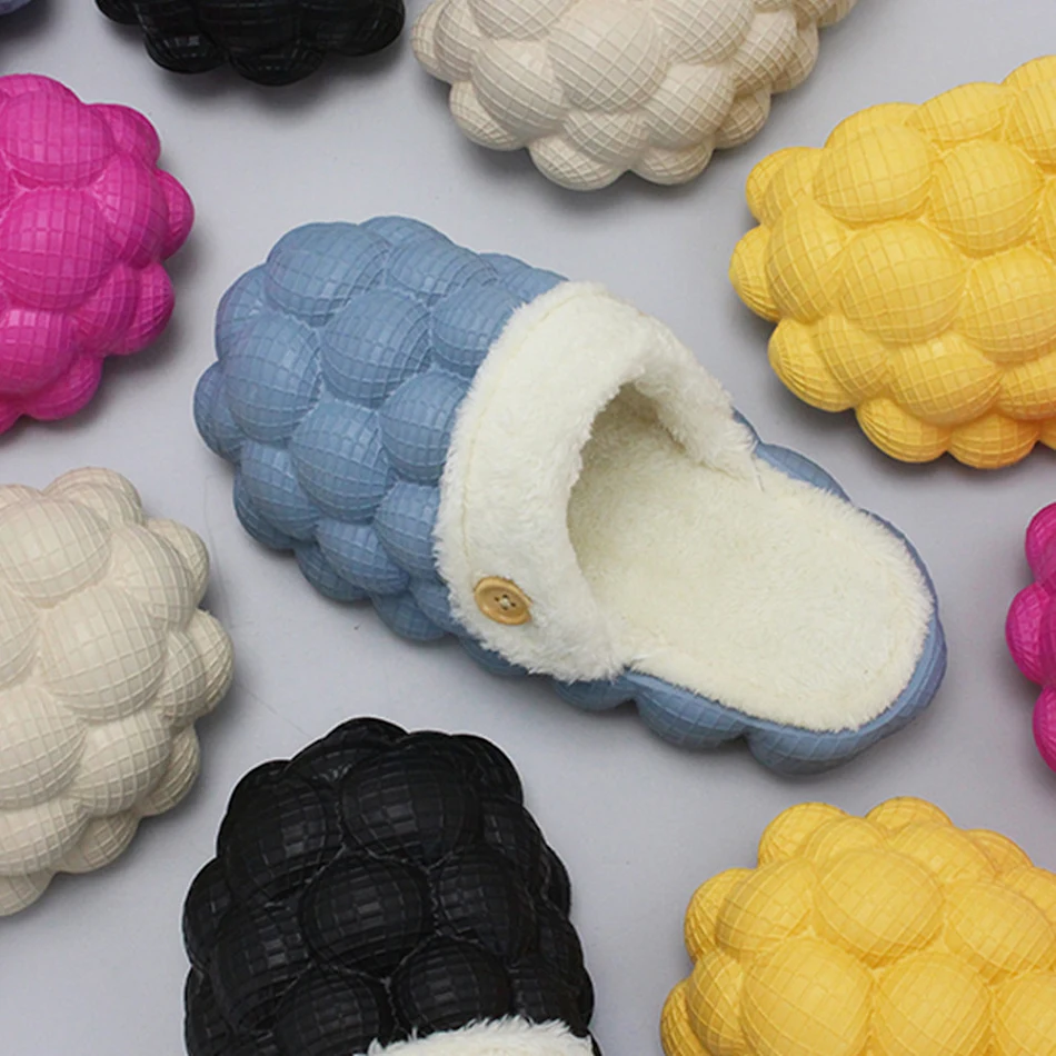 Lychee Bubble katoenen slippers, de trend in comfort en stijl. Zacht, luchtig en perfect om te relaxen in huis.