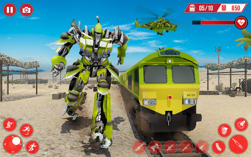 Real Train Robot Transformation 2020