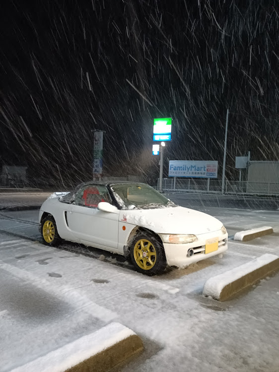 ビートの帰宅途中・深夜徘徊・雪道・雪道は気をつけましょう・寒いに関するカスタム事例の投稿画像7枚目