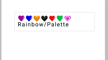 「グループRainbow/Palette」のメインビジュアル